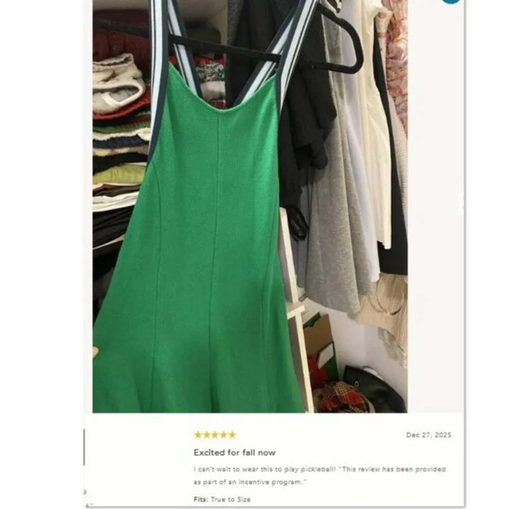 NWT Daily Practice x Anthropologie Crisscross-Back Swing Mini Dress | S - Picture 11 of 11